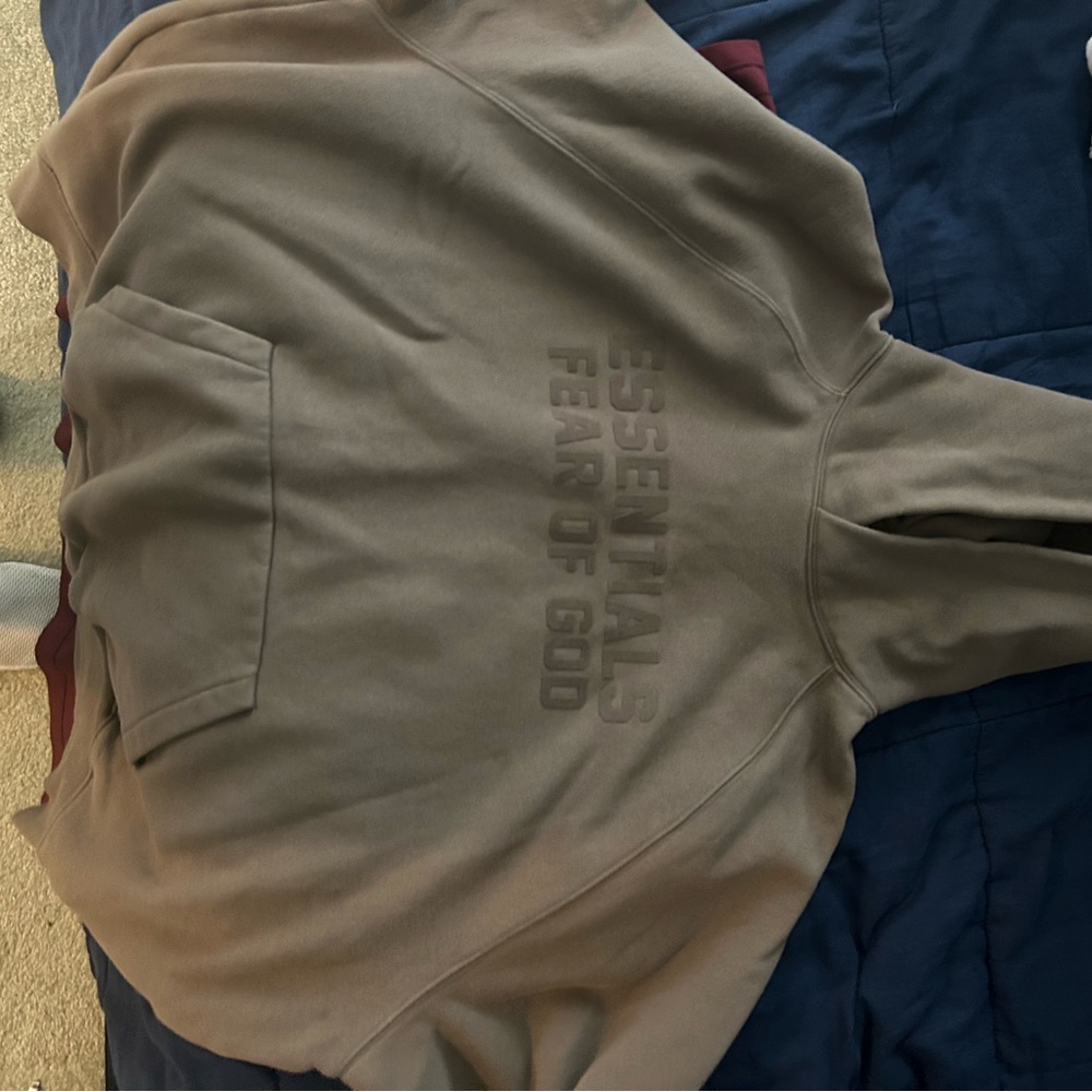 Essentials Fear of God Hoodie in Olive